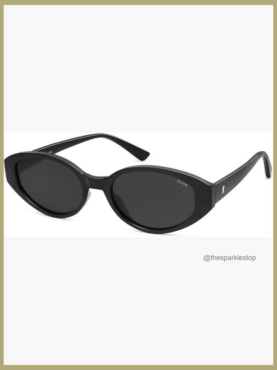 Retro Oval Polarized Sunglasses with Cat Eye Design UV400 Protection main image 4